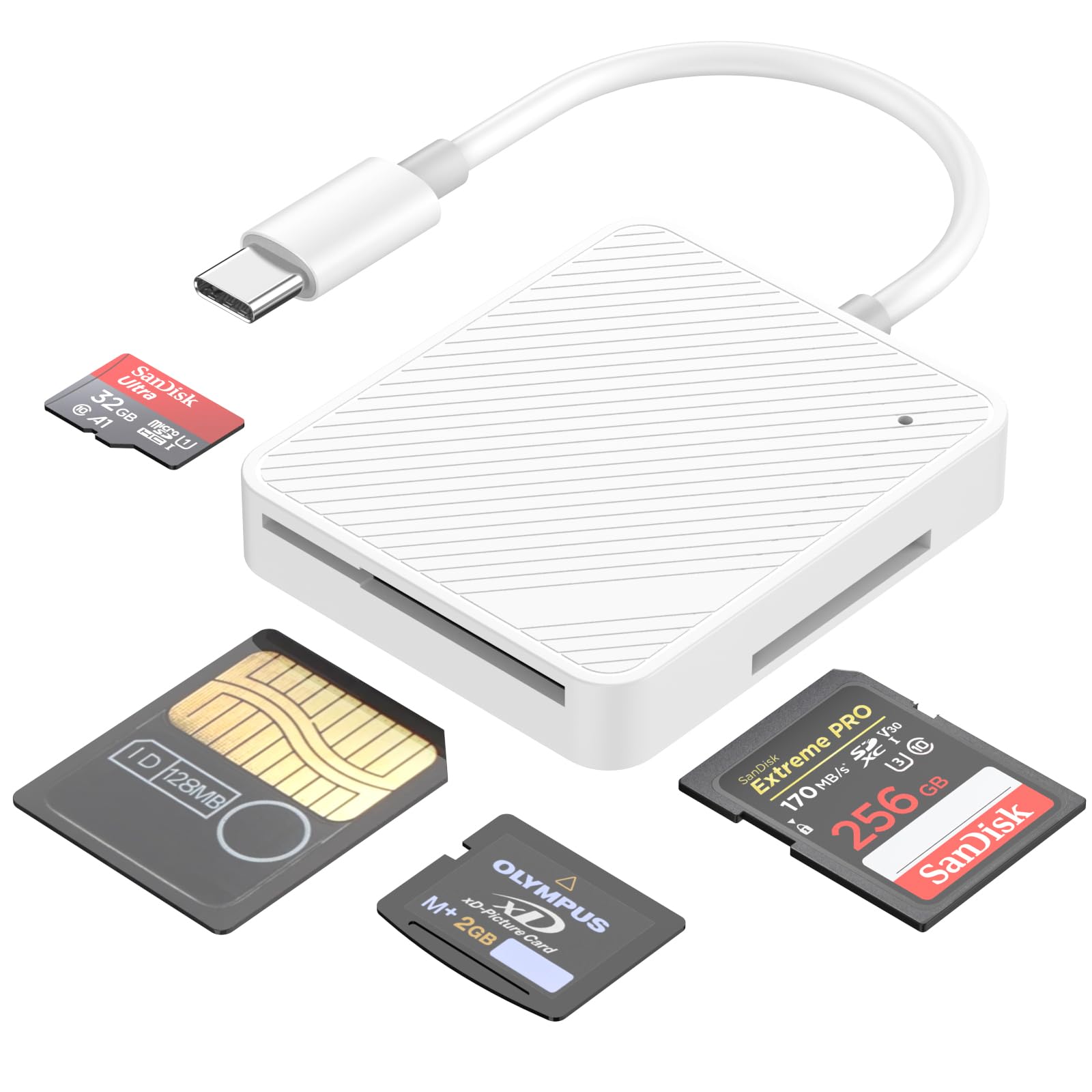 MFi Certified USB-C SD Card Reader for iPhone 16/15 Pro Max - High Speed Micro SD/TF Memory Card Adapter Compatible with iPhone 15/16 Series, iPad & Mac - Perfect for Photographers, Videographers & Content Creators