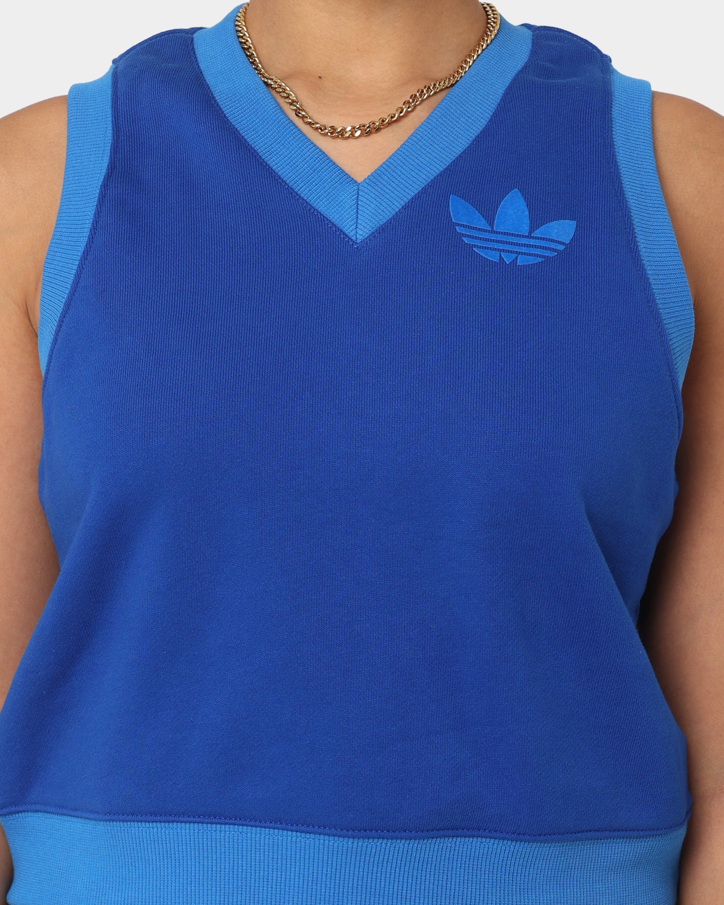 Adidas Adicolor Women's Sweater Vest in Collegiate Royal | Casual Pullover for Women | Perfect for Work, School & Everyday Wear