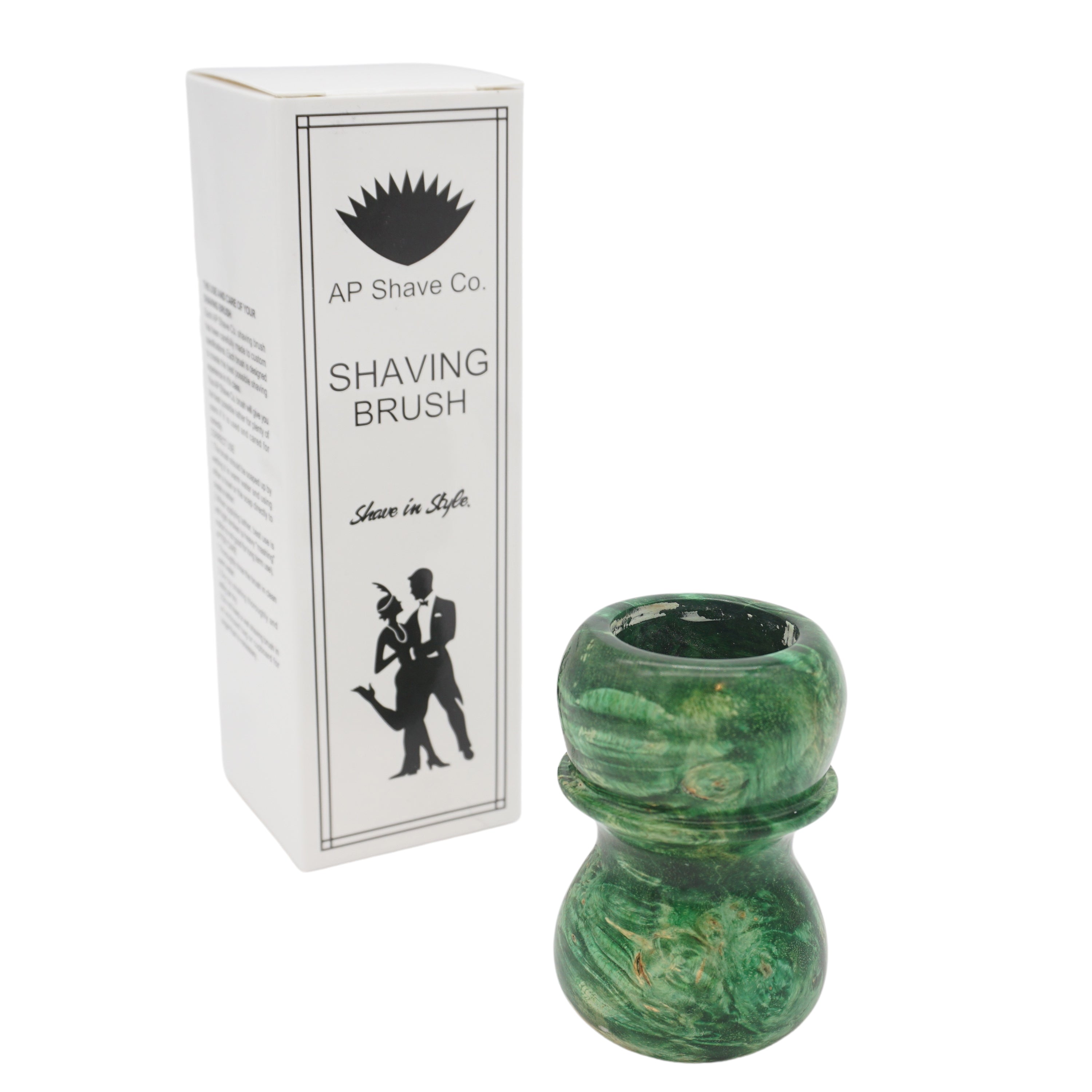 Premium Stabilized Maple Burl Wood Shaving Brush Handle - Fits 24mm & 26mm Knots - Handcrafted for Wet Shaving & Grooming Gifts - Perfect for Barber Shops, Home Use & Luxury Shaving Kits
