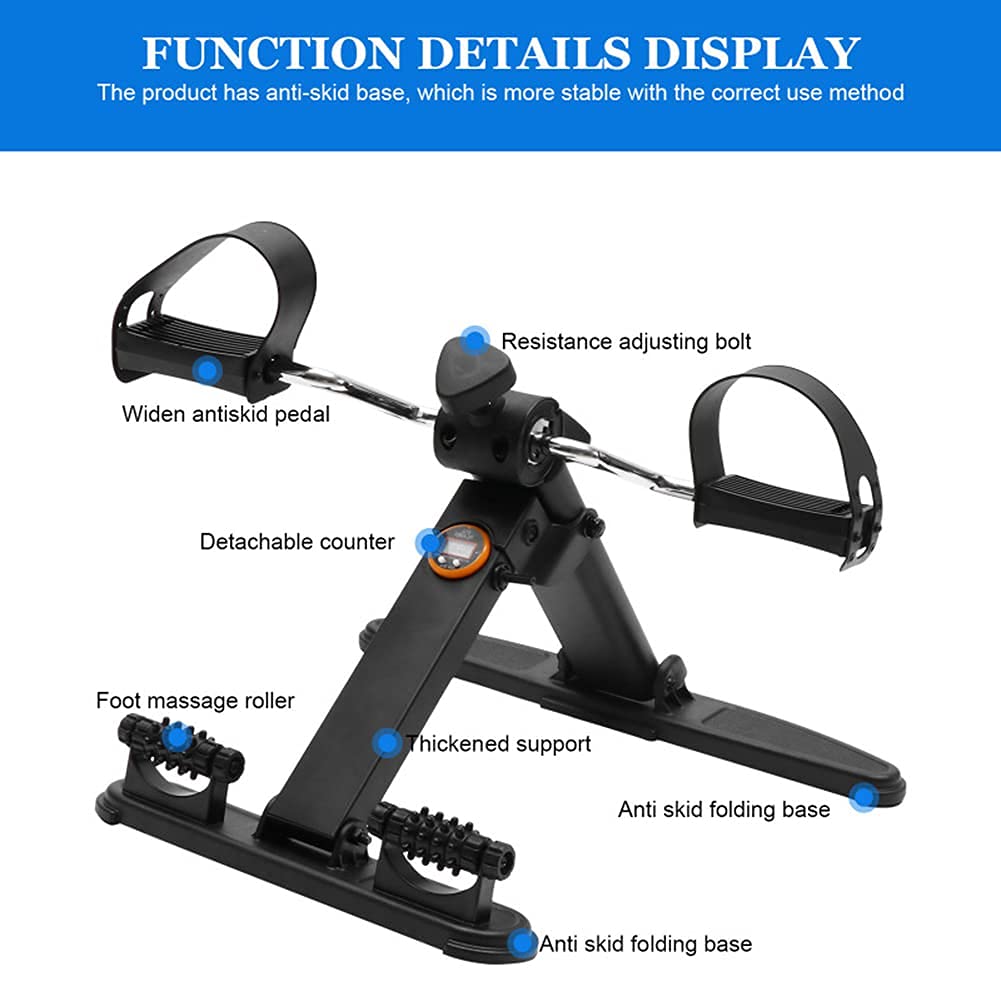 Best Exercise Bike for Home Use - Indoor Cycling Bike with Adjustable Resistance, LCD Monitor & Quiet Belt Drive - Perfect for Cardio Workouts, Leg Training & Physical Therapy