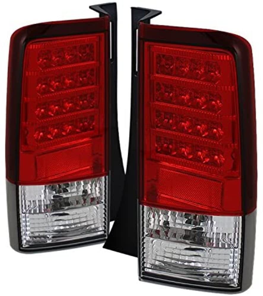 Spyder Auto 5042750 LED Tail Lights Red/Clear - High Performance Brake Lights for Cars, Trucks & SUVs - Enhanced Visibility & Safety for Night Driving & Bad Weather Conditions