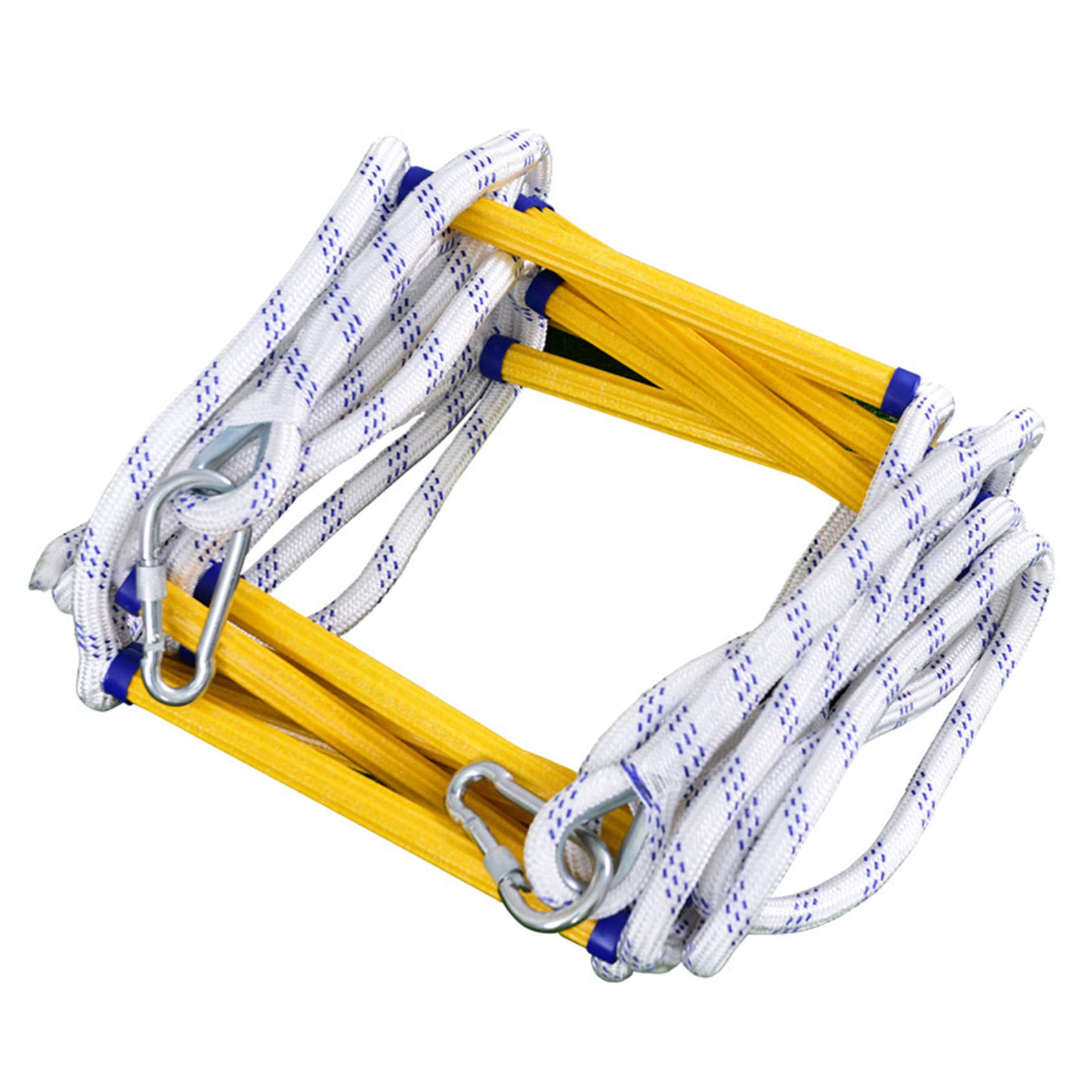Fire Escape Ladder 10-20M - Heavy Duty Reinforced Anti-Skid Safety Rope Ladder for Emergency Use - Perfect for Home, Apartment, Office & Fire Inspection Scenarios