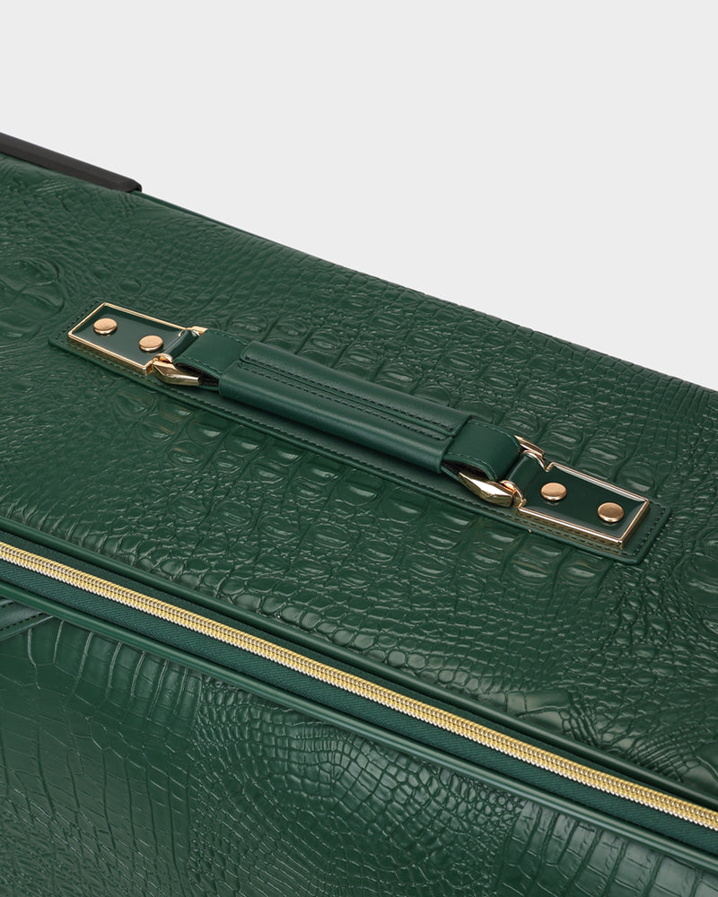 Apollo 2-Piece Luggage Set in Emerald Green - Lightweight Spinner Suitcase for Travel, Business Trips & Vacations | Durable Hardshell Carry-On & Check-In Baggage