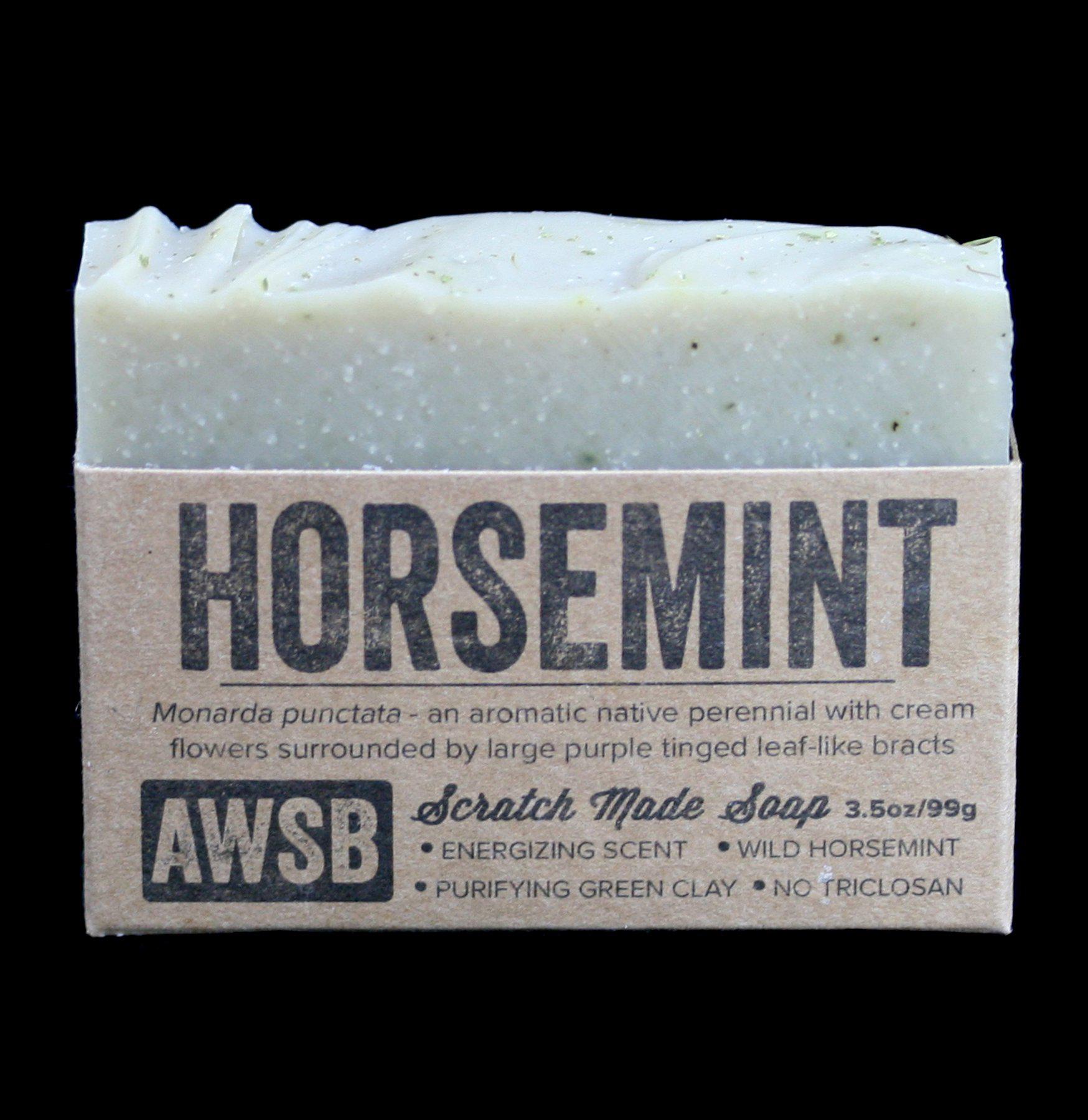 Horsemint Bar Soap - Natural & Refreshing Mint Scented Soap for Men & Women - Perfect for Shower, Bath & Gift Giving