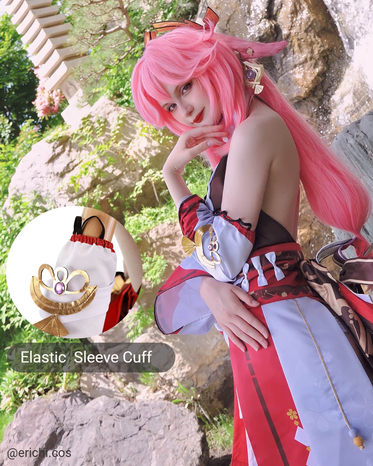 Premium Yae Miko Cosplay Costume Full Set - Genshin Impact Character Outfit for Halloween, Anime Conventions & Themed Parties