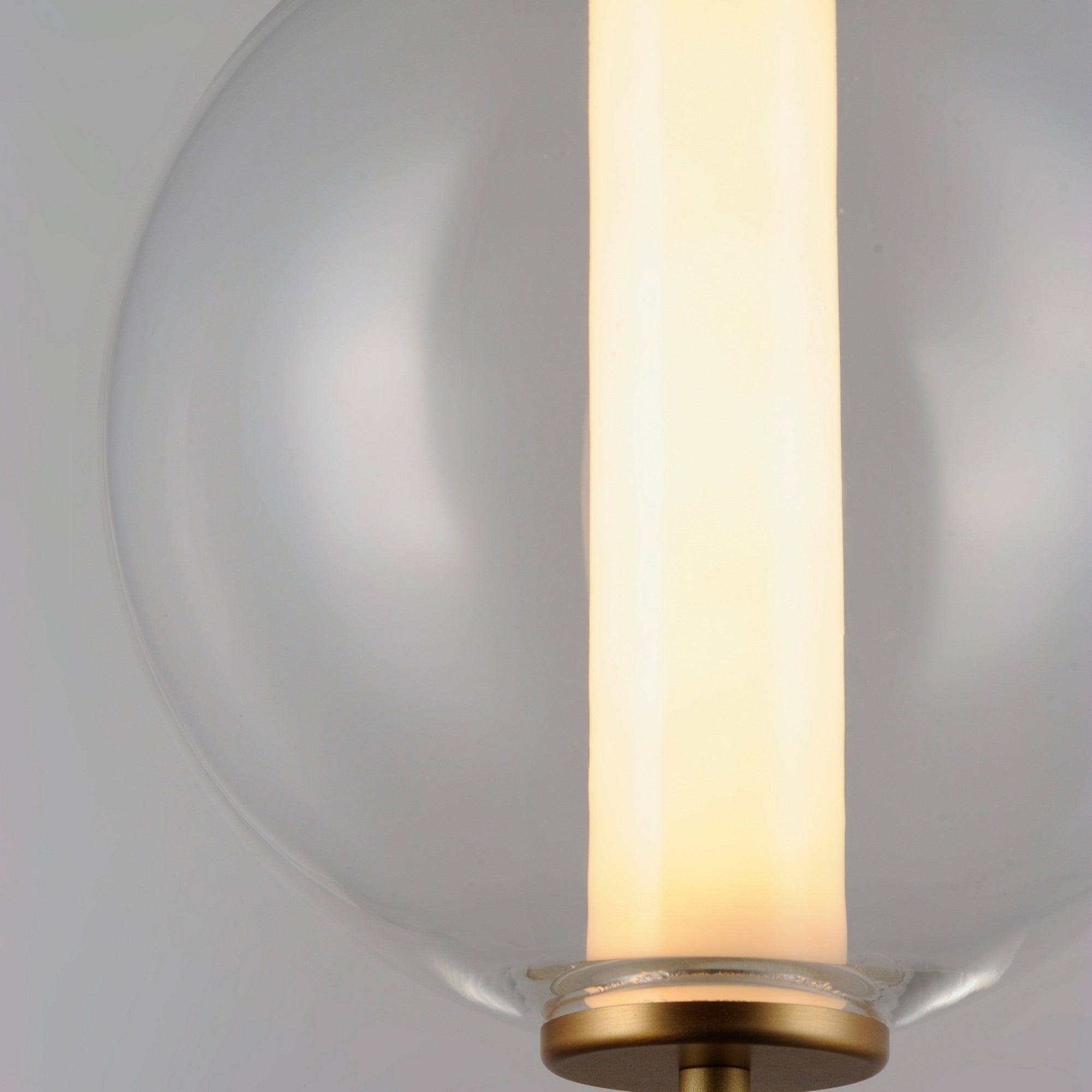 8 Inch LED Pendant Light with Gold Finish - Modern Hanging Light Fixture for Kitchen Island, Dining Room, or Bedroom Lighting