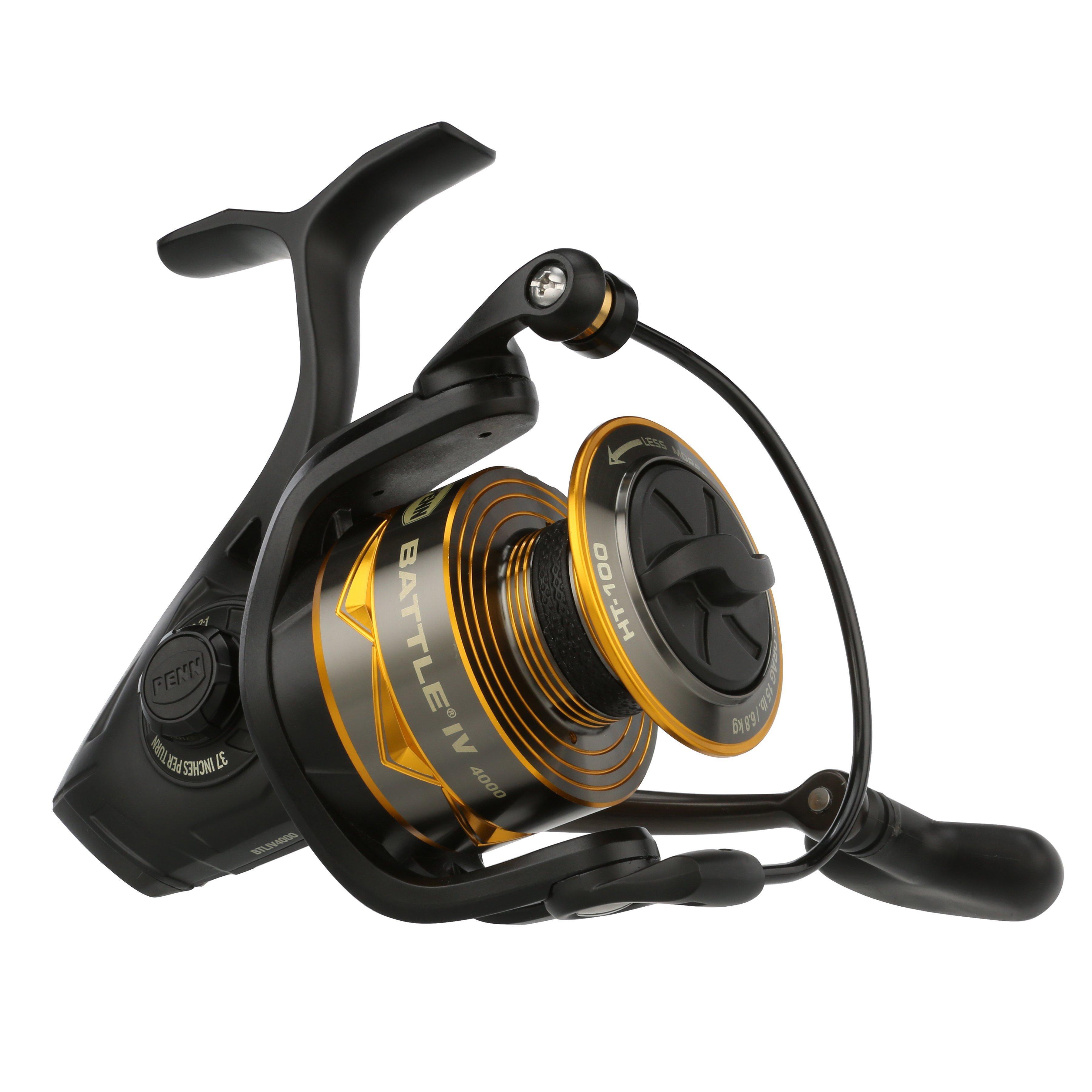 Penn Battle IV Spinning Fishing Reels - Saltwater & Freshwater Spinning Reel for Surf, Pier & Boat Fishing - Lightweight & Durable Fishing Gear for Bass, Trout & Saltwater Species