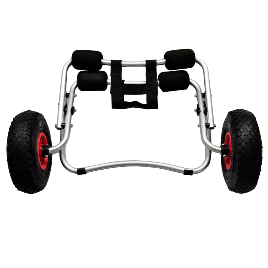 SKM 2-Piece Aluminum Kayak Trolley - Lightweight Portable Kayak Cart for Easy Watercraft Transport - Perfect for Beach, Lake, and River Adventures