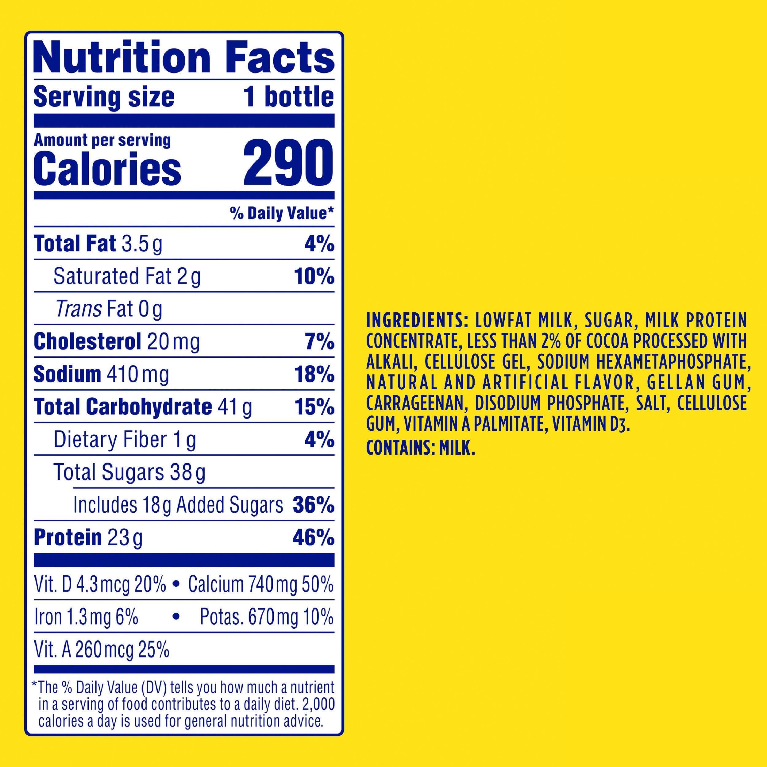 Nesquik Protein Power Chocolate Milk Powder - 168 Fl Oz (1.4 lbs) for Post-Workout Recovery & Kids Breakfast - Rich in Protein & Vitamins
