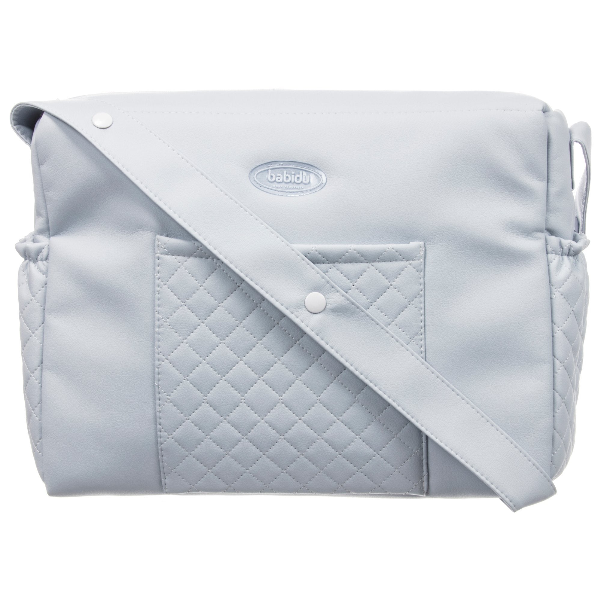Blue Quilted Diaper Bag for Moms - Waterproof Baby Changing Tote with Insulated Pockets for Travel, Daycare & On-the-Go Essentials