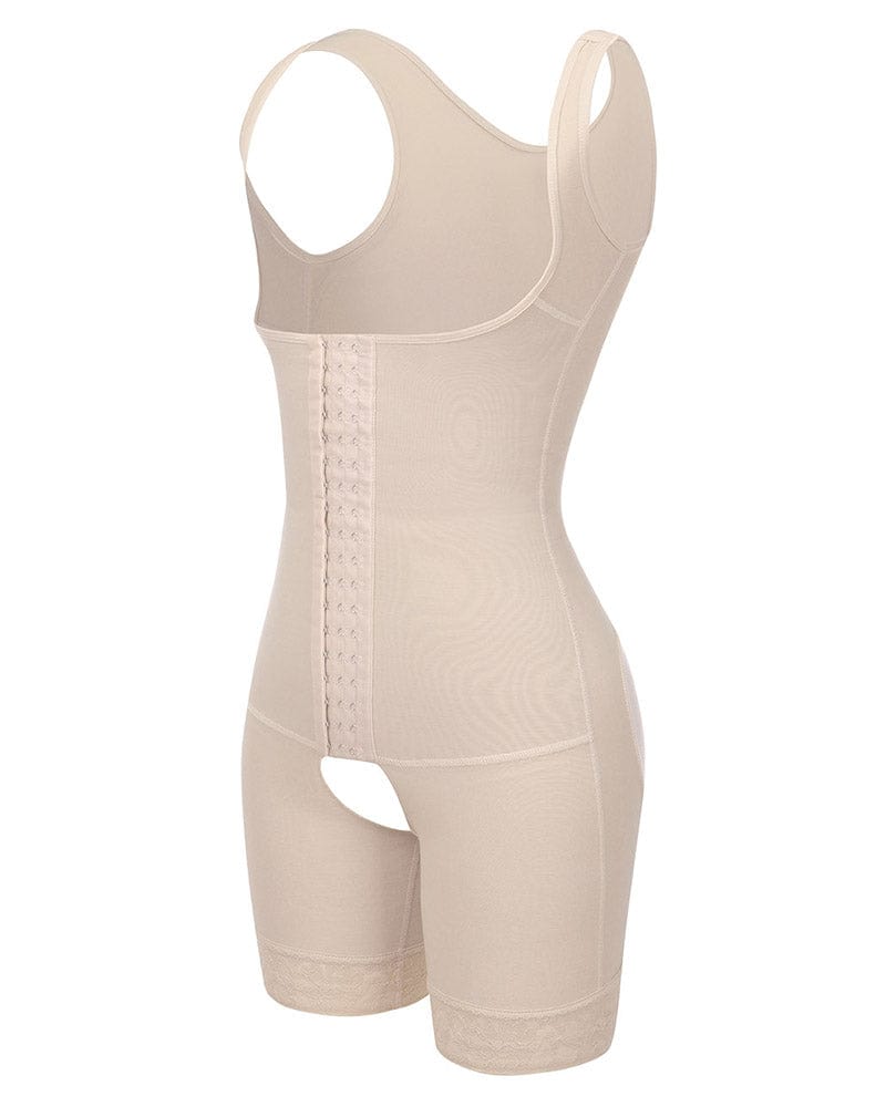 AirSlim® Mid Thigh Open Bust Body Shaper for Women - Slimming Shapewear for Tummy Control & Thigh Support - Perfect Under Dresses or Formal Wear