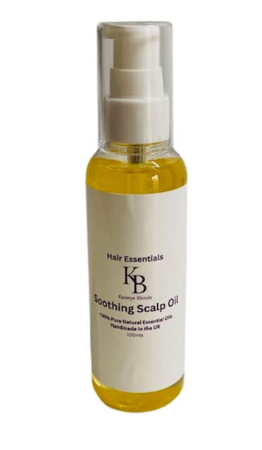 Soothing Scalp Oil for Dry Itchy Scalp - Natural Hair Growth Treatment with Argan & Tea Tree Oil - Best for Dandruff Relief & Healthy Hair Care - Use After Shower or Before Bedtime