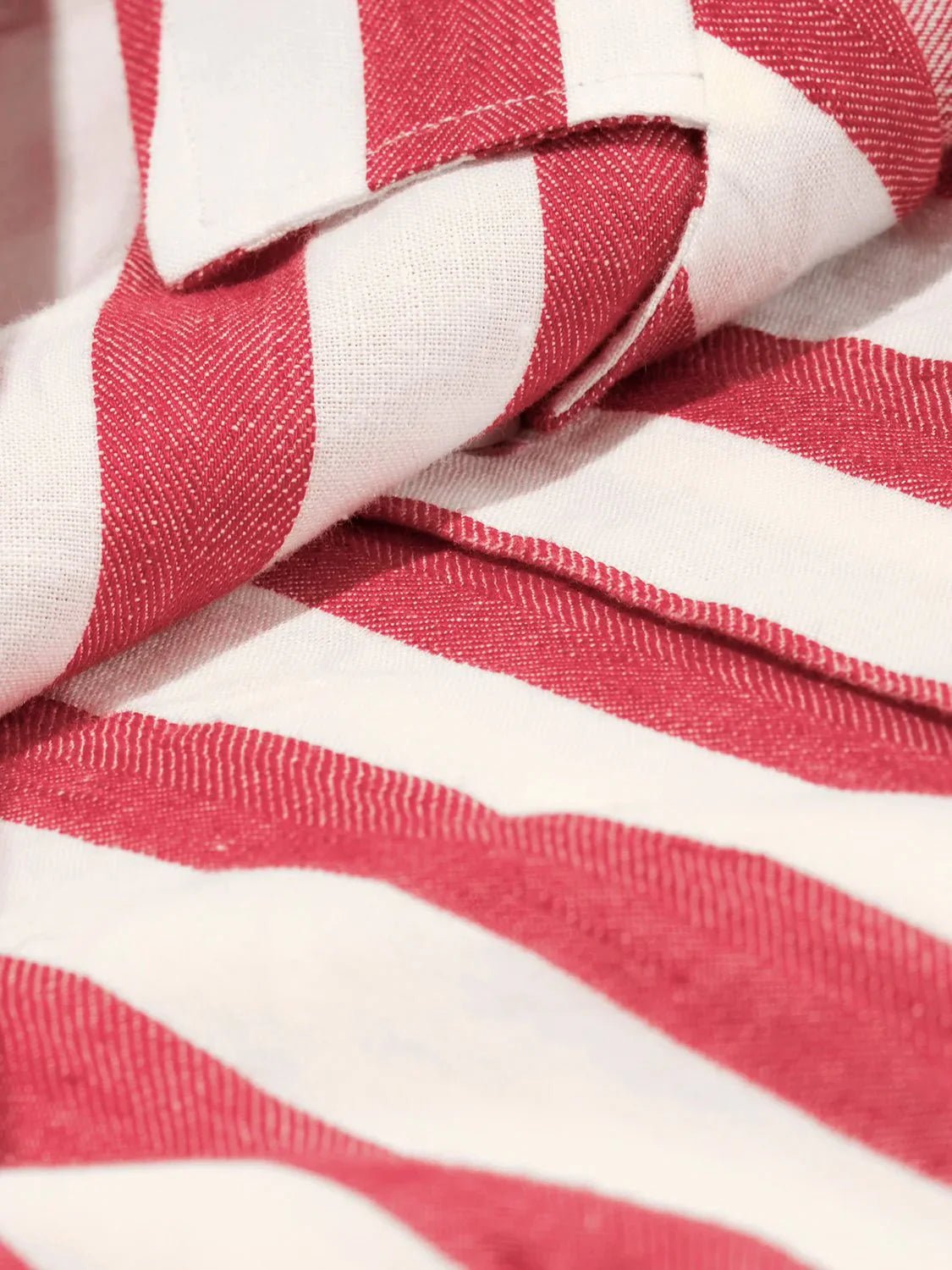 Premium Linen Shirt for Men - Maggia Red | Breathable & Comfortable Summer Casual Wear | Perfect for Beach, Travel & Outdoor Activities