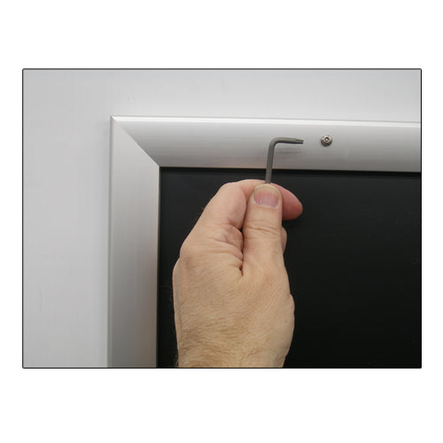48x96 Extra Large & Deep Poster Snap Frame with Security Screws - Heavy Duty Display for Mounted Graphics, Perfect for Trade Shows, Museums, and Retail Stores