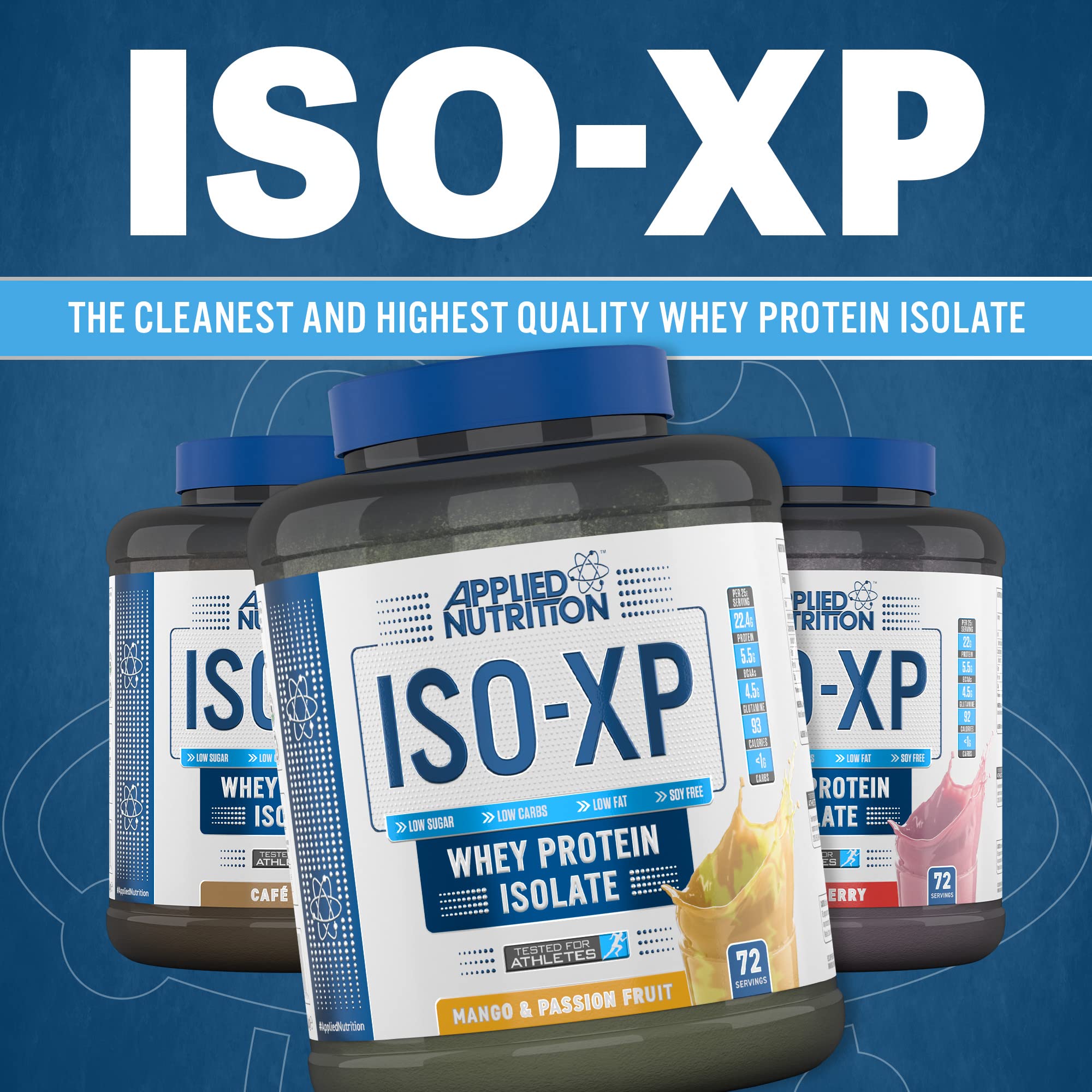 Applied Nutrition ISO XP Whey Protein Powder - 1.8kg (72 Servings) for Muscle Recovery & Growth | Post-Workout & Fitness Supplement