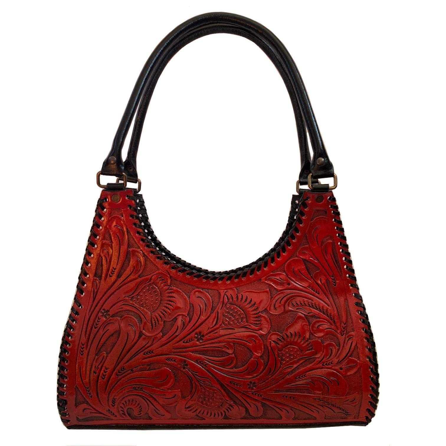 Authentic Handmade Mexican Leather Hobo Bag - Crossbody Boho Purse for Women, Perfect for Travel, Shopping & Everyday Use