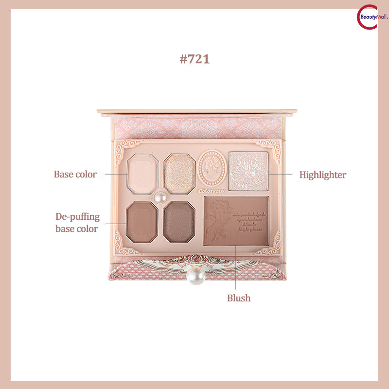 Colorrose Pearl Relief Comprehensive Eyeshadow Palette - 12 Shades for Day & Night Makeup Looks | Perfect for Bridal, Party & Everyday Wear