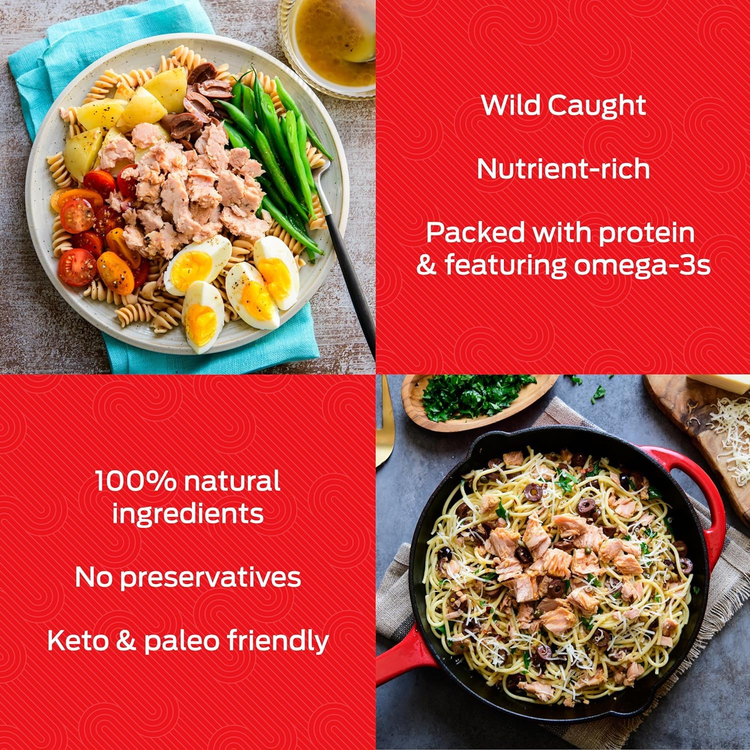 Premium Wild-Caught Yellowfin Tuna in Olive Oil - 5oz Cans (Pack of 24) | Solid Light Tuna | High Protein, Keto & Paleo Friendly | Perfect for Salads, Sandwiches & Quick Meals