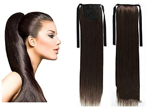 D-DIVINE Synthetic Ribbon Ponytail Hair Extensions - Clip-in Hairpiece for Women (6 Pack) - Perfect for Parties, Weddings & Everyday Styling