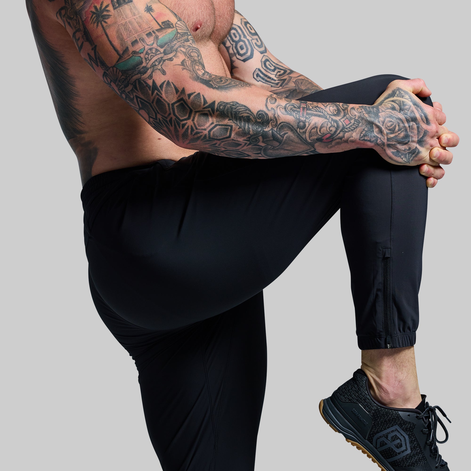 Men's Performance Jogger Pants - Breathable Athletic Running Pants for Men, Comfortable Workout & Gym Joggers (Black) - Ideal for Running, Training, and Casual Wear