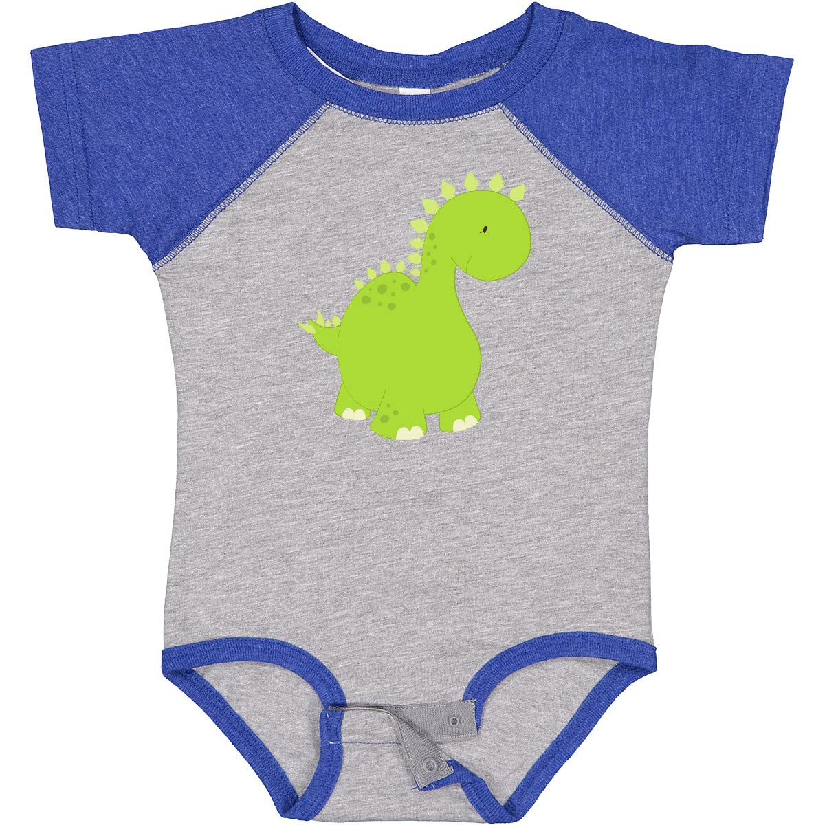 Inktastic Cute Dinosaur Baby Bodysuit - Adorable Stegosaurus Dino Onesie for Infants & Toddlers | Perfect for Playtime, Nursery Photos & Dinosaur-Themed Birthday Parties