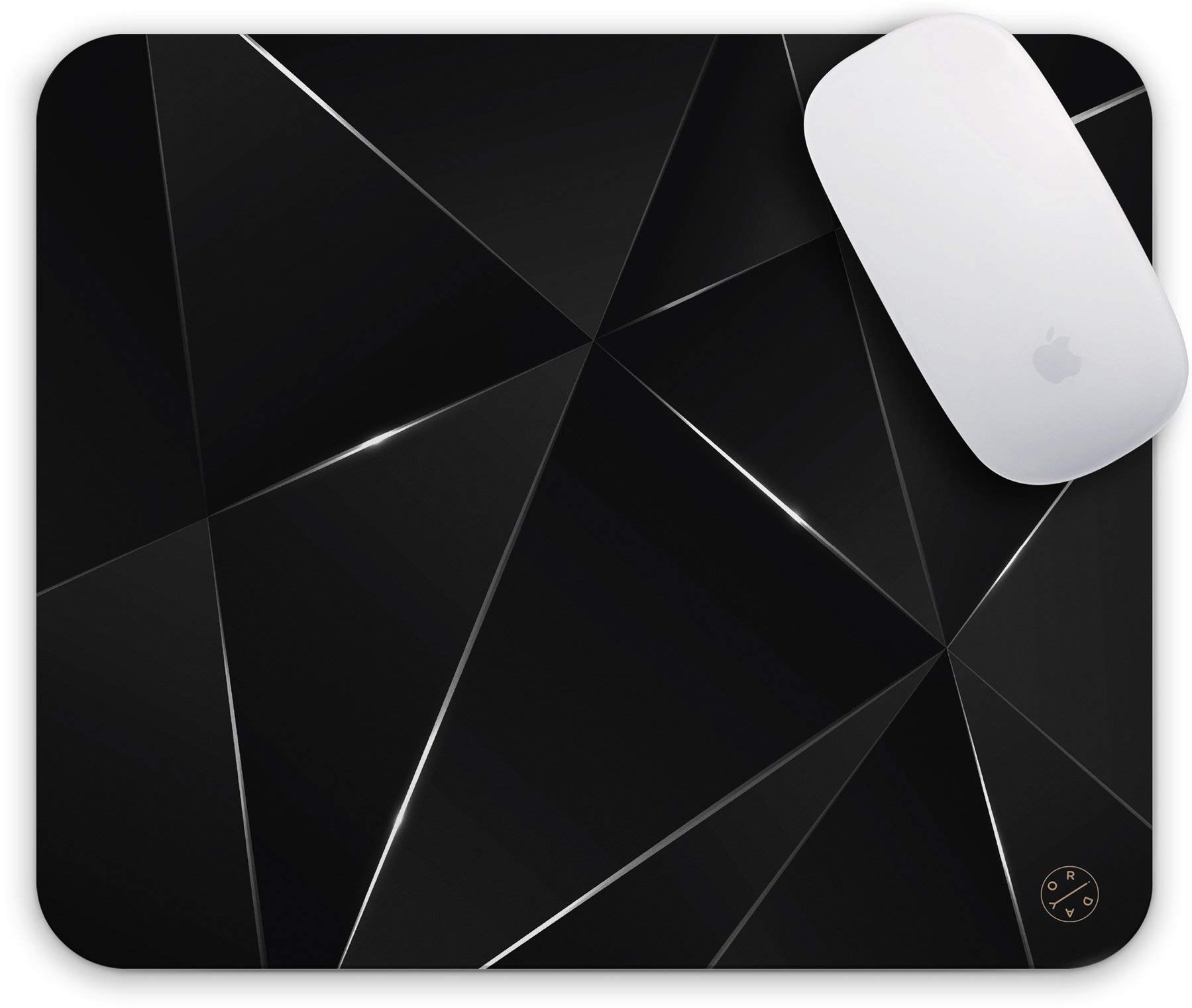 Oriday Productivity & Gaming Mouse Pad - Custom Inspirational Motivational Design for Women (Black Chic) - Perfect for Office, Home & Gaming Setup