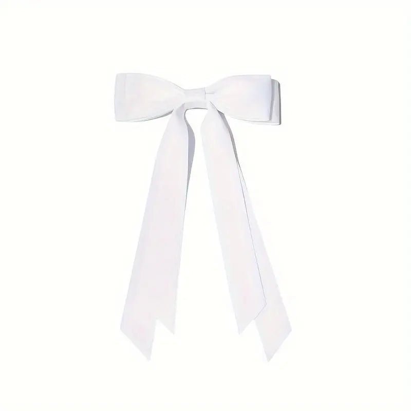 Silky Satin Hair Barrettes with Bows - Elegant Hair Accessories for Women & Girls - Perfect for Weddings, Parties & Everyday Styling