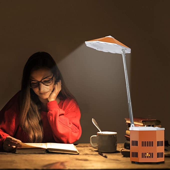 VODA Heat Powered LED Candle Lamp - Adjustable Thermal Lantern for Home Decor, Eco-Friendly Indoor Outdoor Lighting - Perfect for Bedroom, Patio, Camping & Emergency Use