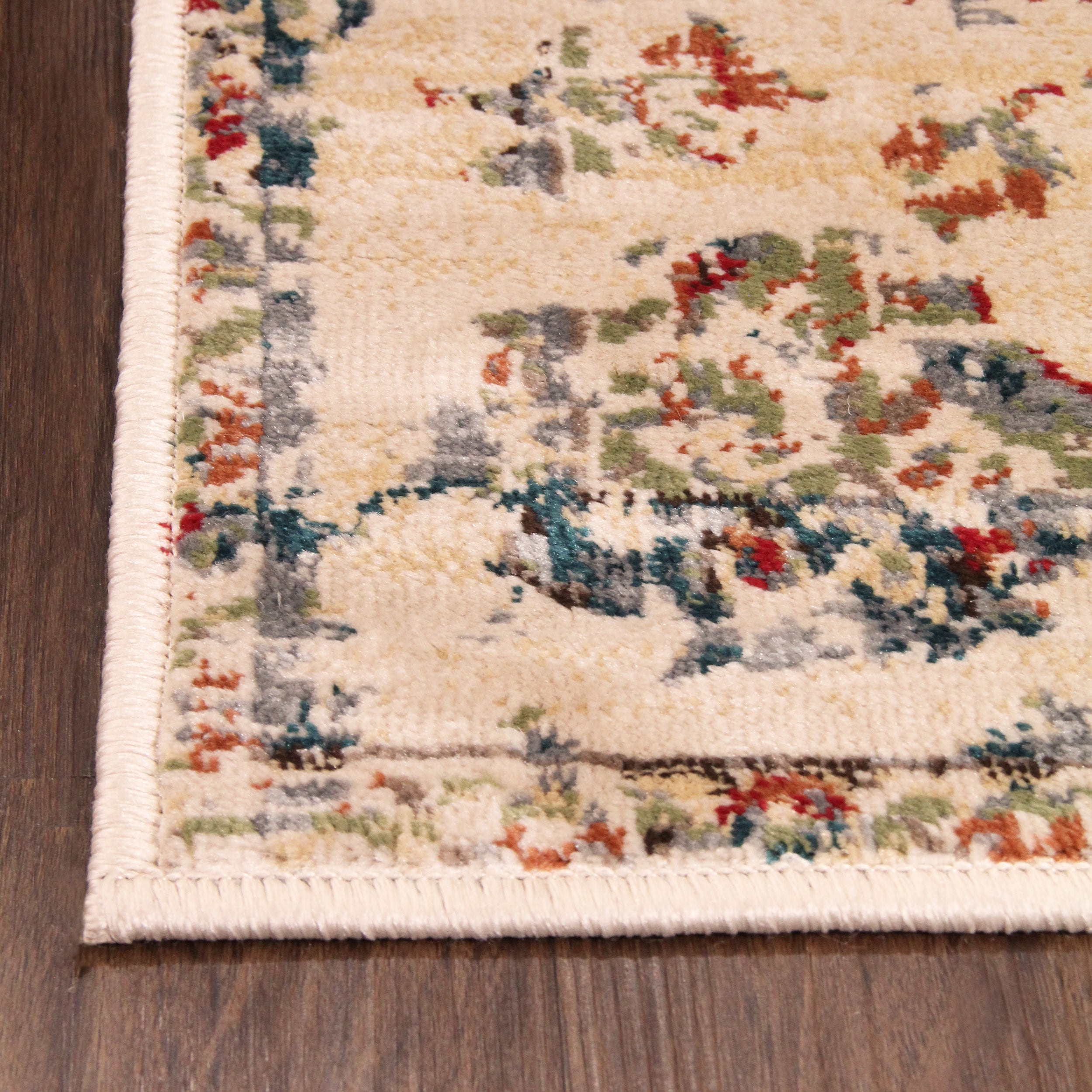 Basilio Modern Farmhouse Medallion Indoor Area Rug - Soft Non-Slip Living Room Carpet for Bedroom, Dining Room & Home Decor