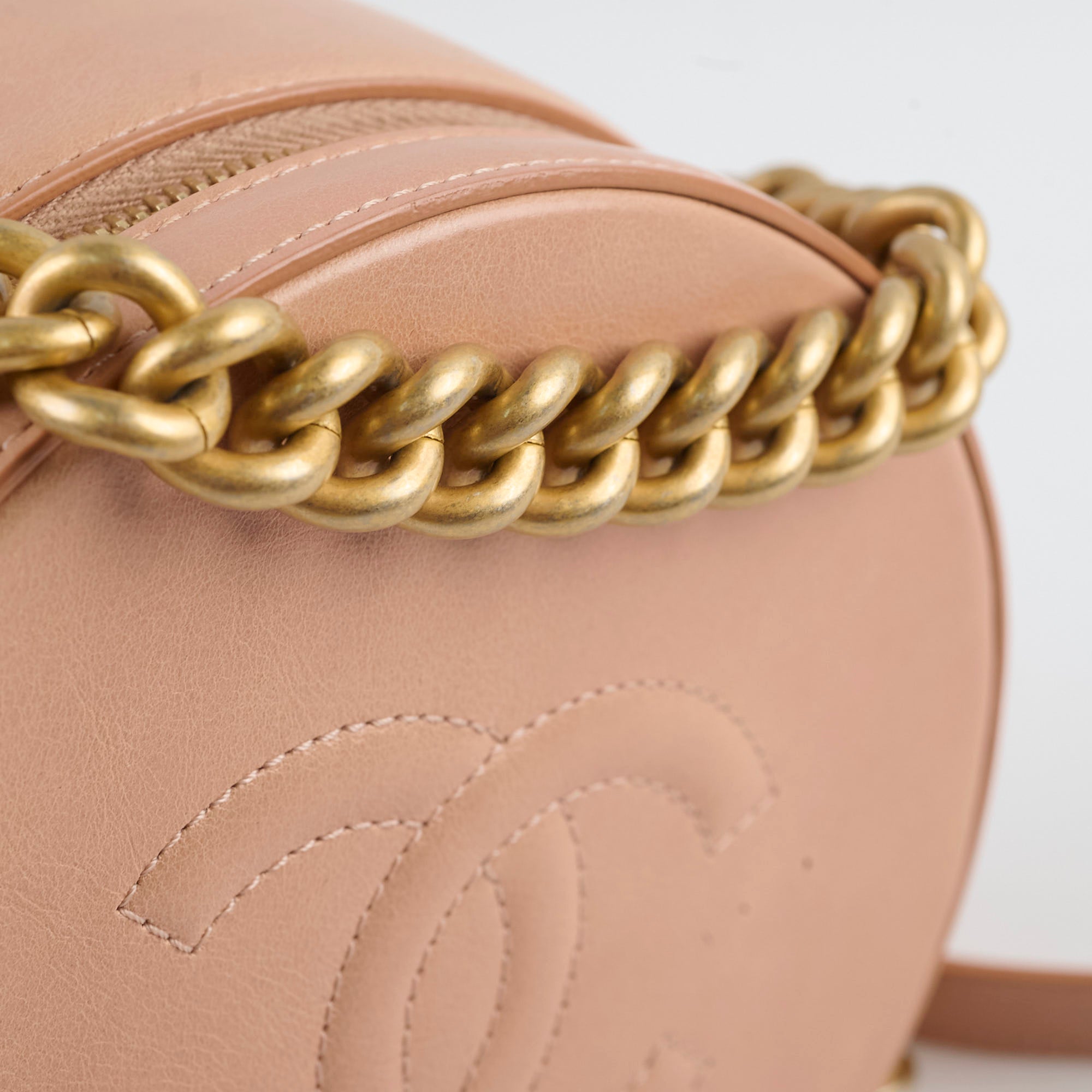 Chanel Round As Earth Crossbody Bag Peach Coral - Luxury Designer Handbag for Women, Perfect for Date Night, Parties & Everyday Use