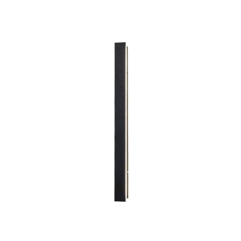 Solar Powered Outdoor Wall Sconce Light - Waterproof Long Strip LED Lighting for Patio, Garden, Porch & Pathway - Energy Efficient Exterior Decoration