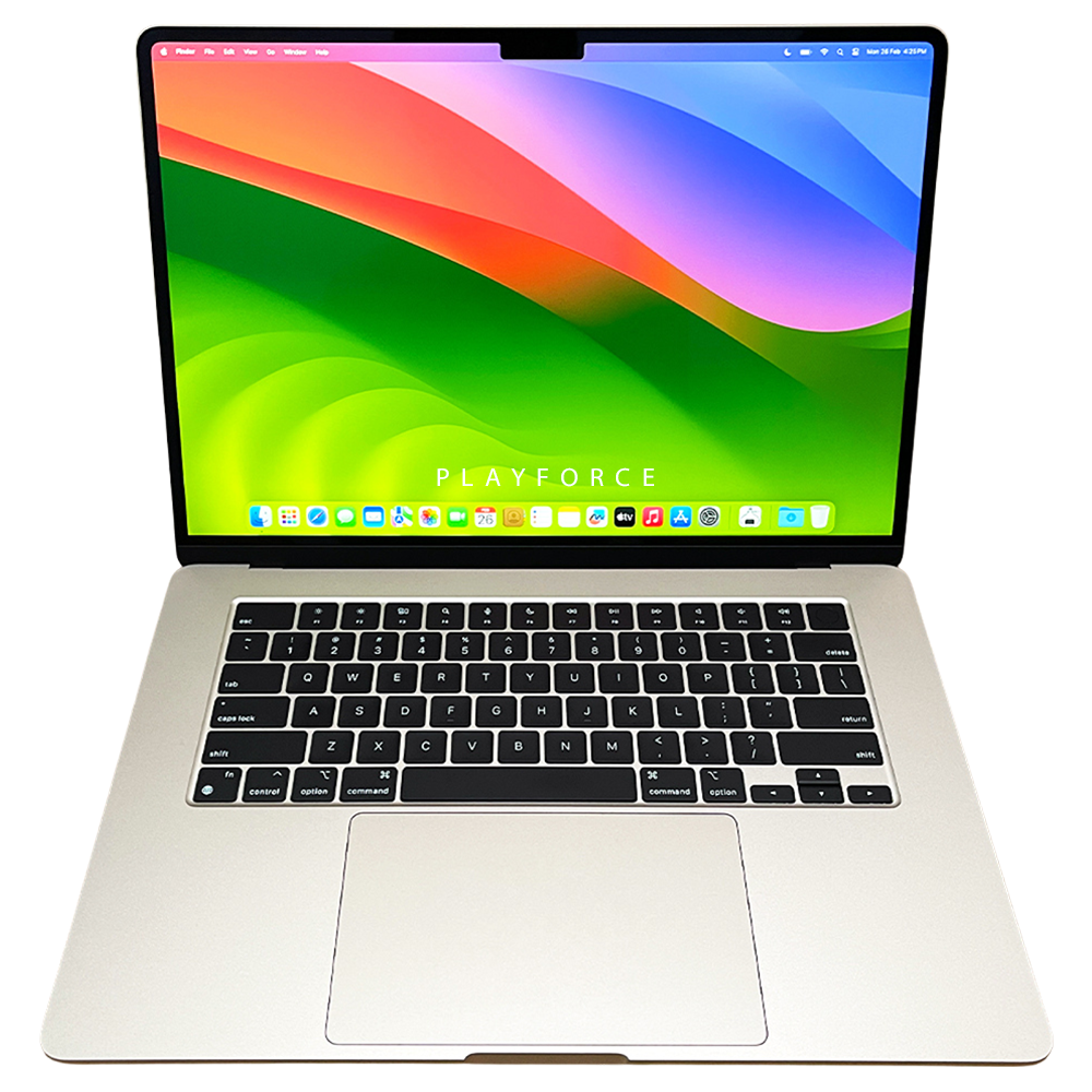 Apple MacBook Air 15-inch Laptop 2022 Model with M2 Chip (8-Core CPU, 10-Core GPU, 8GB RAM, 512GB SSD) in Starlight - Perfect for Work, Study & Creative Projects