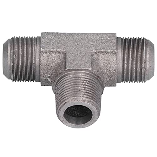 Durable Straight Tee Iron Compression Pipe Fitting for Air Pump Systems | High-Quality Polished Air Flow Connector | Perfect for HVAC, Pneumatic Tools & Industrial Applications