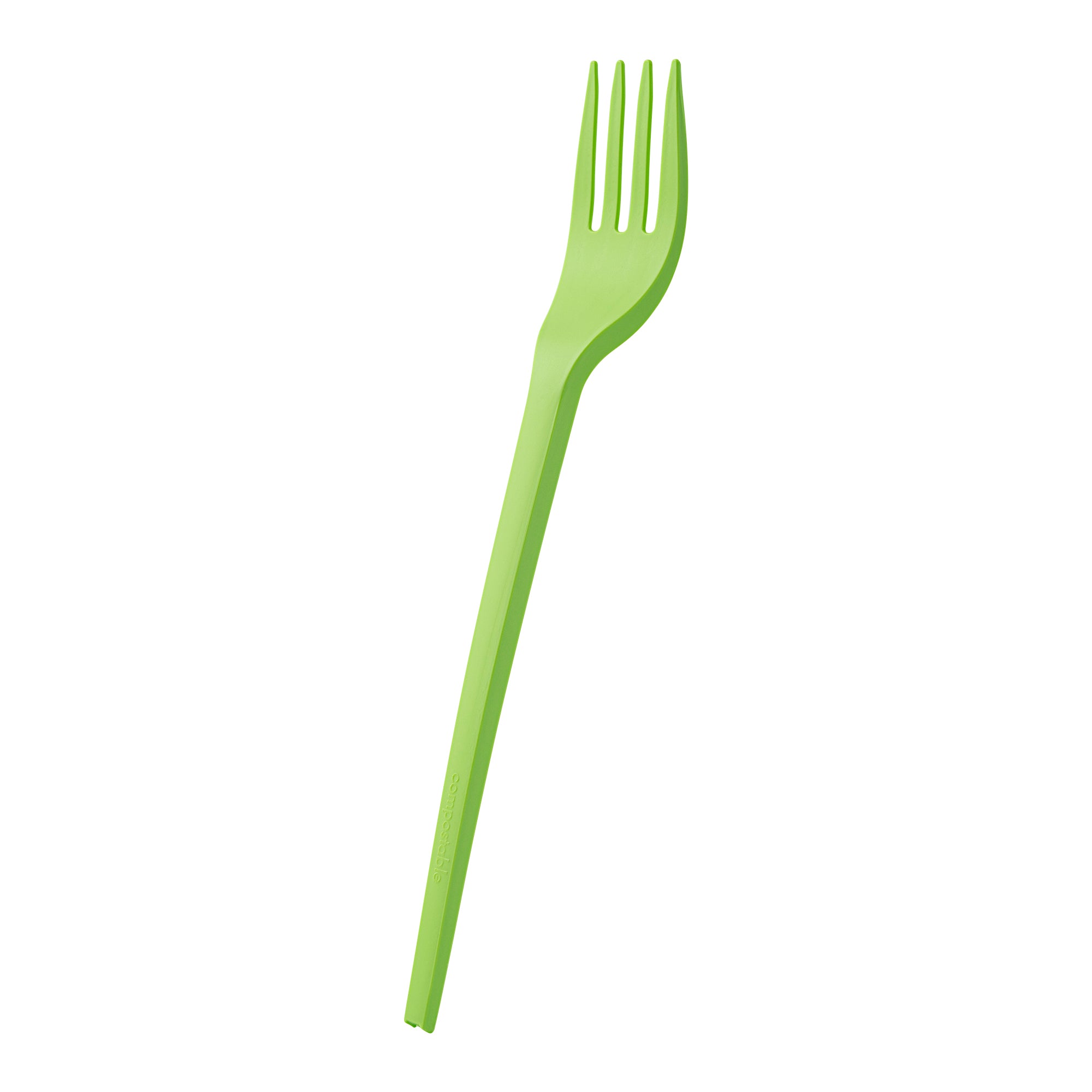 Eco-Friendly Compostable CPLA Plastic Forks - 250 Count Box, Heat Resistant & Biodegradable Cutlery for Parties, Picnics, and Outdoor Events