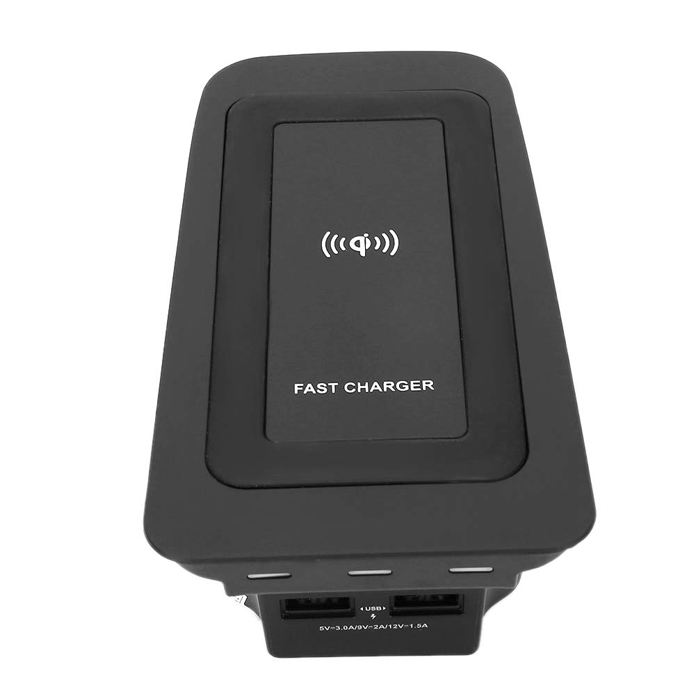 Qiilu 15W Fast Wireless Car Charger & Phone Mount - Qi-Certified for Volvo S60/V60/XC60/S90/V90/XC90 - Compatible with iPhone & Samsung - Perfect for Uber Drivers, GPS Navigation, Commuting & Road Trips