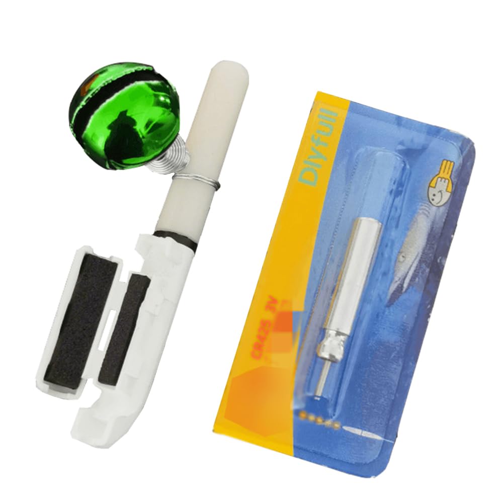 2PCS Fishing Alarm Bell & Glow Sticks with Buckle - Waterproof Luminous Rod Tip Lights for Night Fishing, Sea Fishing Accessories - Perfect for Nighttime Anglers & Fishing Enthusiasts (Ideal for Pier Fishing, Lake Fishing & Deep Sea Adventures)