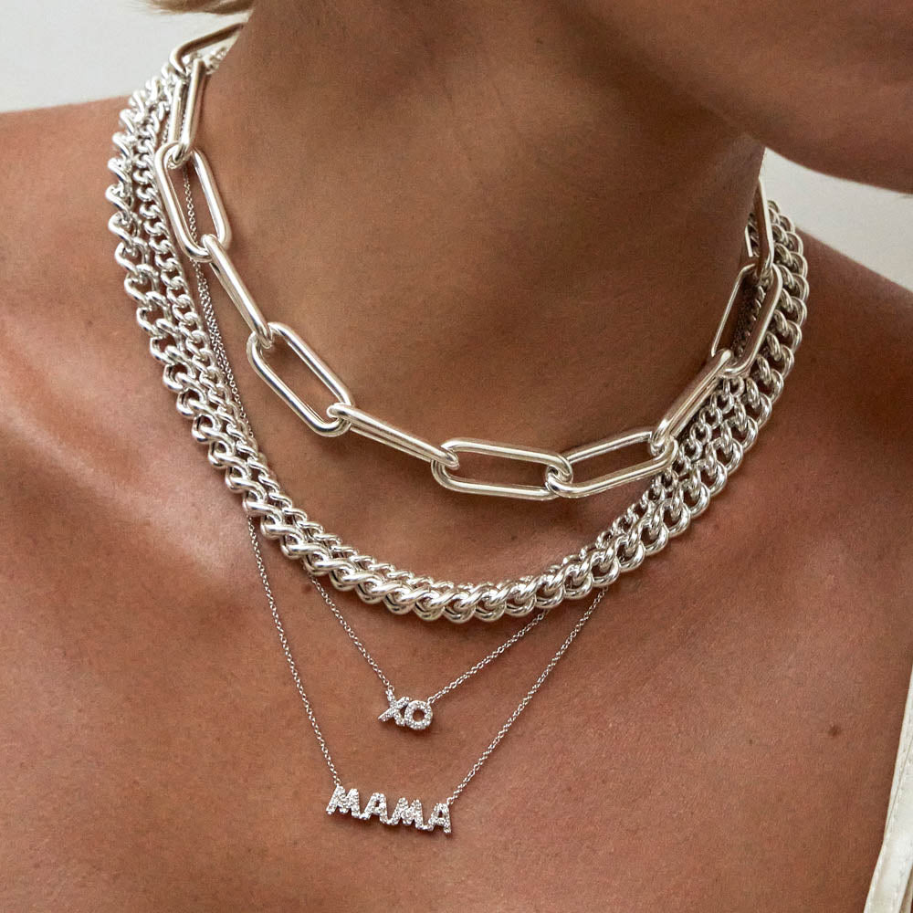 Stylish Silver Curb Chain Necklace for Women - Perfect for Everyday Wear, Layering & Gift Giving