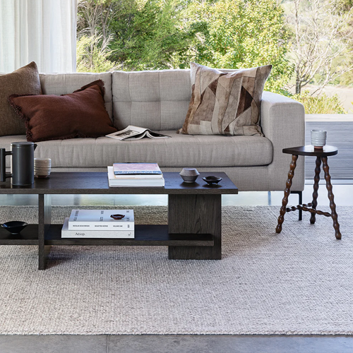Baya Omaha Pebble Pattern Floor Rug 160cm x 230cm (5.2ft x 7.5ft) - Soft Non-Slip Living Room Rug for Bedroom, Office & Home Decor