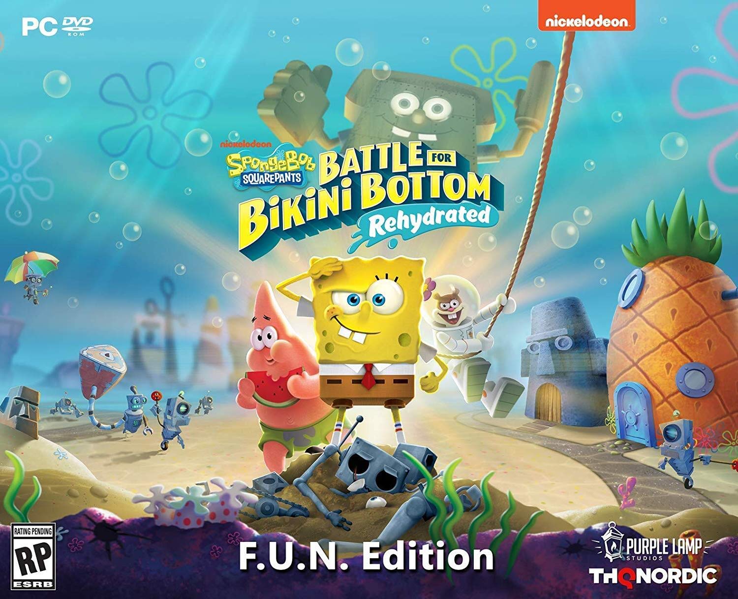 Spongebob Squarepants: Battle for Bikini Bottom - Rehydrated F.U.N. Edition PC Game | Adventure Action Video Game for Kids & Adults | Perfect for Family Game Night & Nostalgic Gaming
