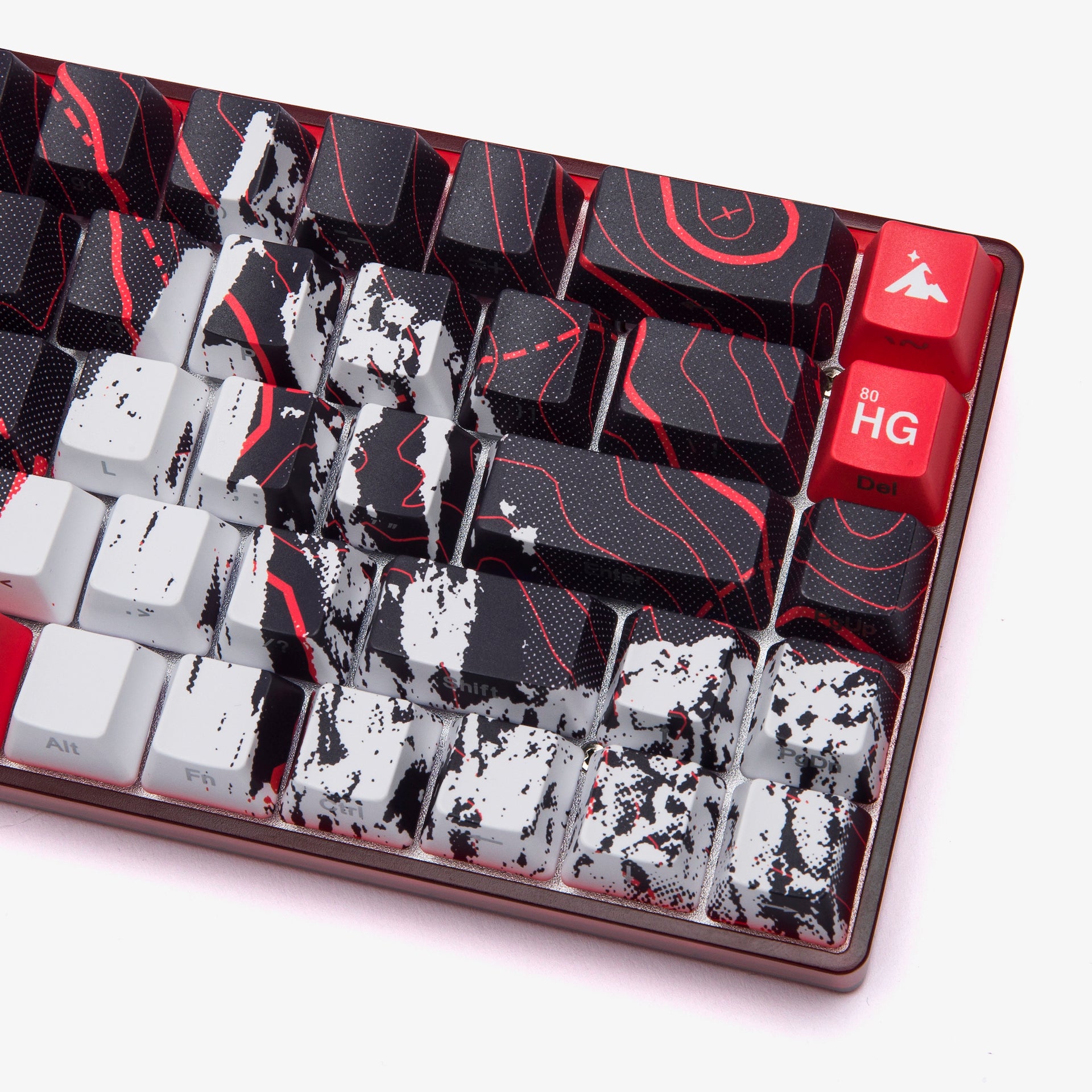 100T x HG 68 Keycaps Set - Onyx Black PBT Keycaps for Mechanical Keyboards - Perfect for Gaming, Typing & Office Work