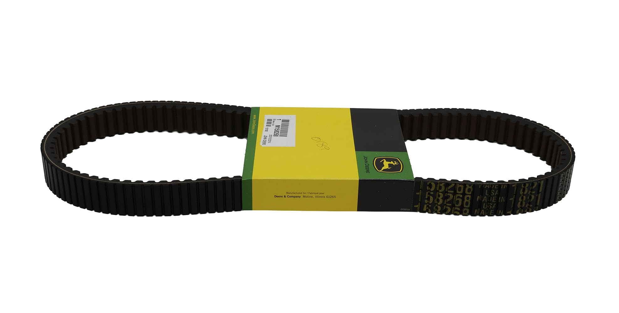 John Deere Original Equipment Synchronous Belt M158268 - High-Performance Tractor & Agricultural Machinery Replacement Part for Smooth Operation
