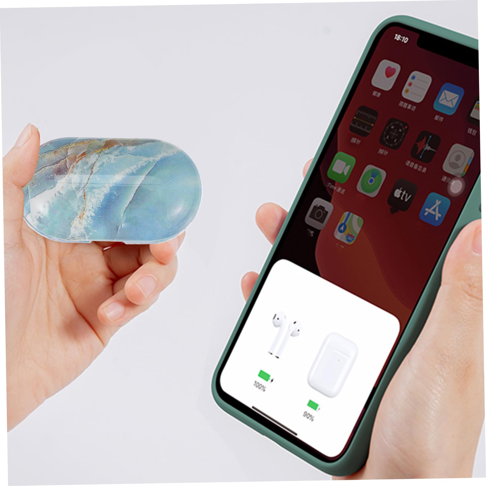 Gadpiparty 3 Pack Marble Pattern Shockproof Headphone Storage Case - Portable Protective Box for Plus/White - Perfect for Travel, Office & Home Organization