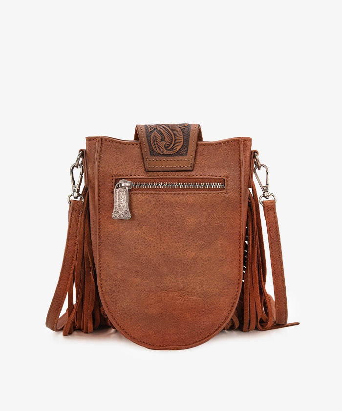 Trinity Ranch Genuine Hair-On Cowhide Fringe Crossbody Bag - Stylish Western Leather Purse for Women, Perfect for Country Concerts, Rodeos & Everyday Use