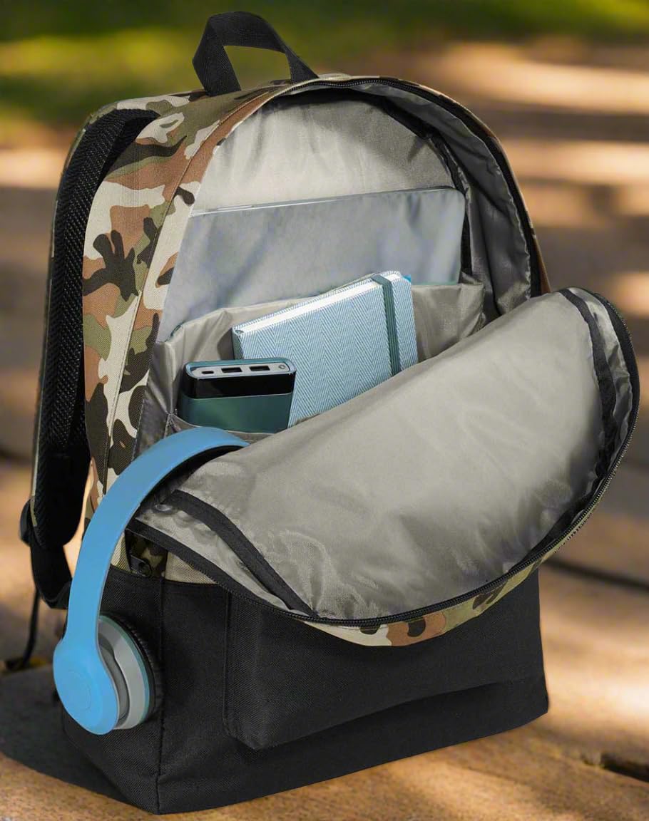 UCF Camo Backpack for College Students - Medium Size University of Central Florida Bookbag - Perfect for Campus, Travel & Outdoor Adventures