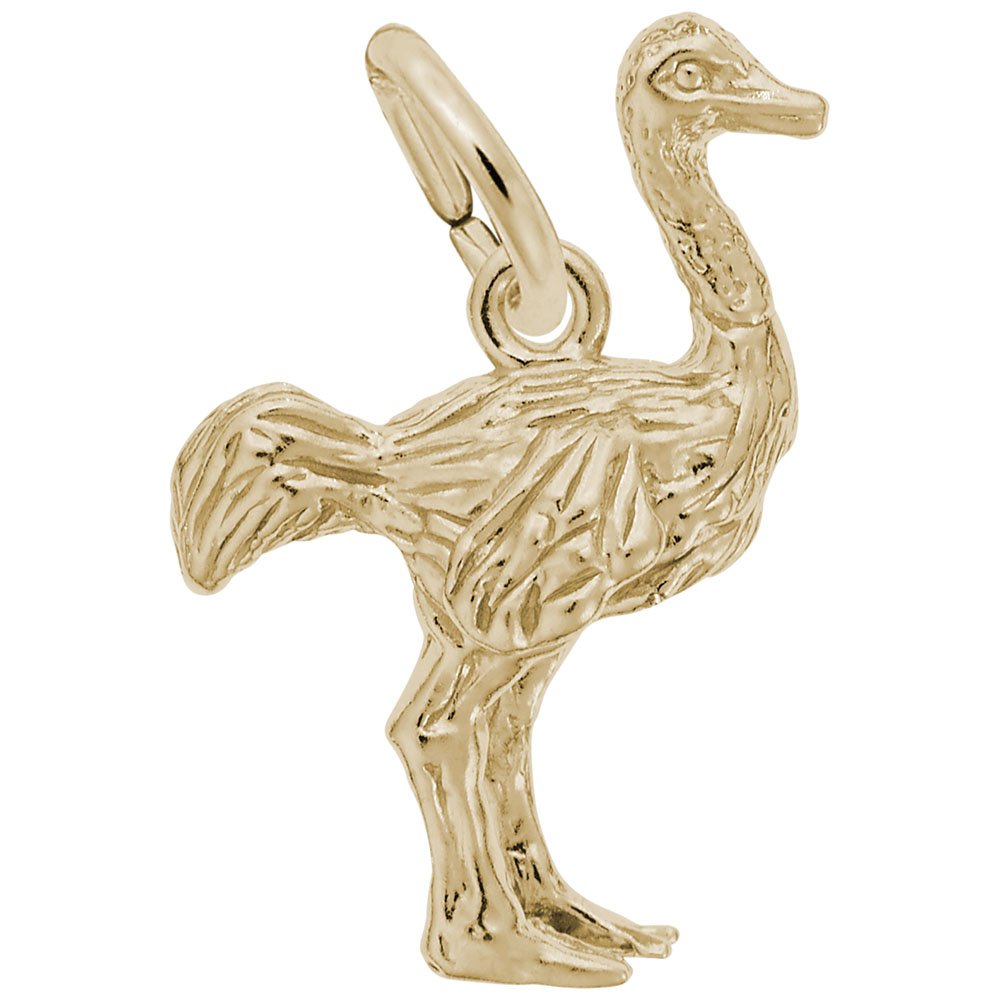 Ostrich Charm Pendant for Bracelets & Necklaces - Elegant Jewelry Accessory for DIY Crafting & Gift Giving
