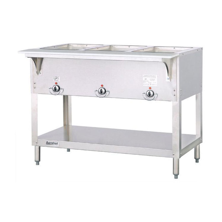 Duke 303 3-Well Aerohot Steam Table Food Warmer | 44 3/8 Inch Commercial Hot Food Holding Unit | Natural Gas Powered | Ideal for Buffets, Catering & Restaurant Kitchens