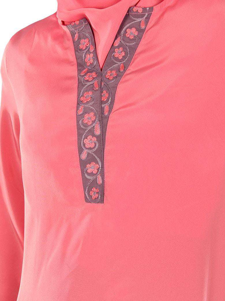 Fiza Pink Muslim Tunic Tops for Women - Modest Islamic Daily Wear - Perfect for Prayer, Work & Casual Outfits