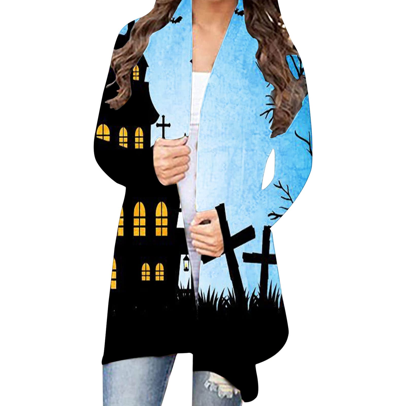 Miximx Women's Fashion Coat - Trendy Fall Jacket with Long Sleeves & Spaghetti Straps | Perfect for Office Wear, Date Nights & Autumn Outfits