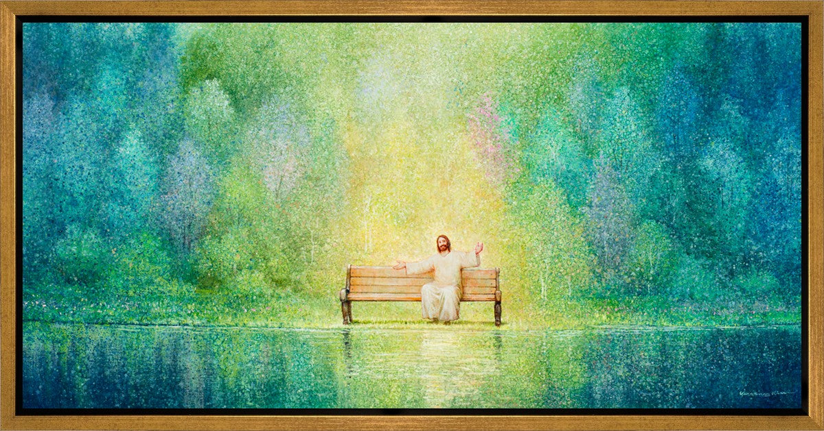 Come Unto Me and I Will Give You Rest - Inspirational Christian Gallery Wrap Canvas Art - Perfect for Home Decor, Church, or Office Wall