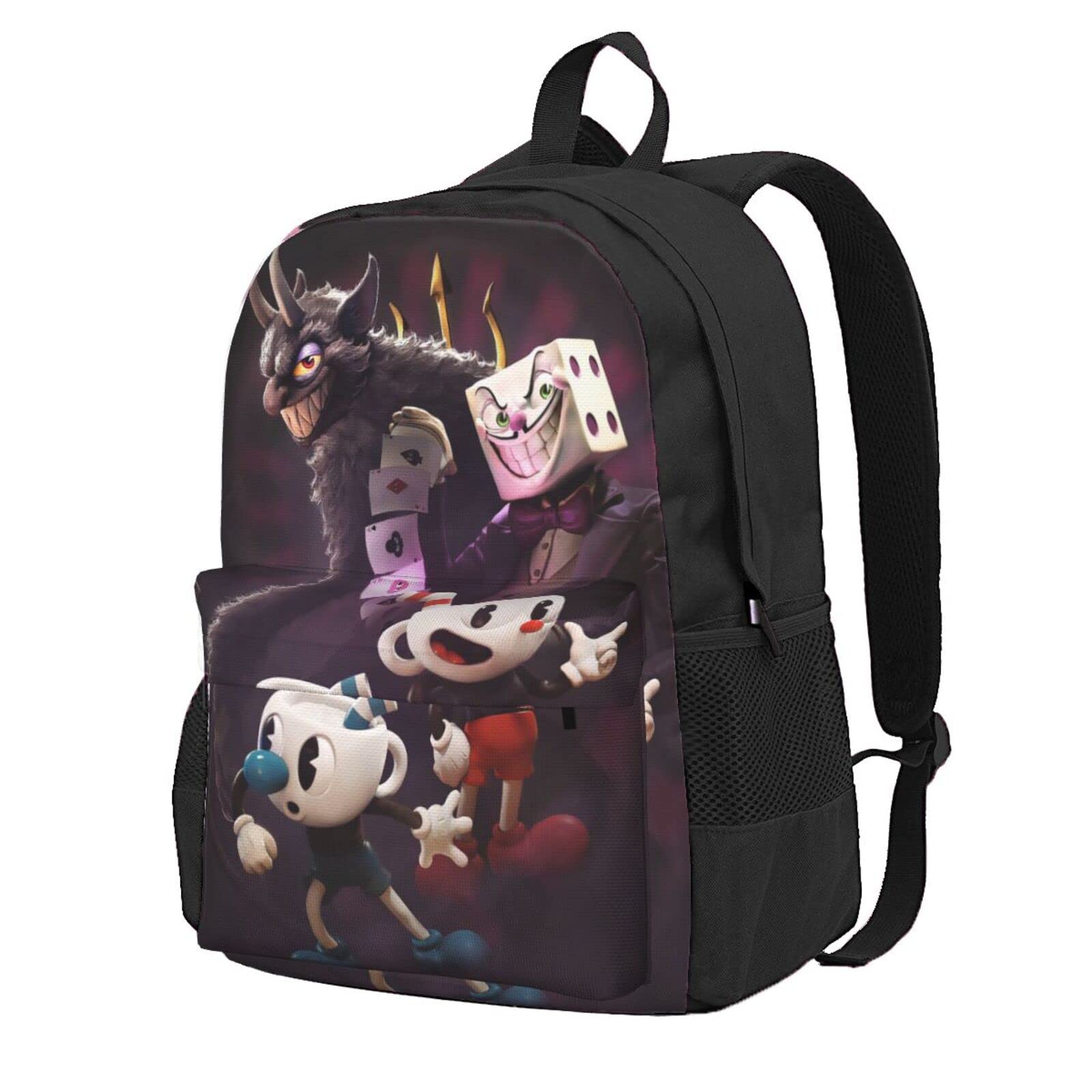 Cuphead & Mugman Backpack - Durable Waterproof Laptop School Bag for Teens & Adults | Travel, Work & College Use | Casual Gaming Themed Backpack